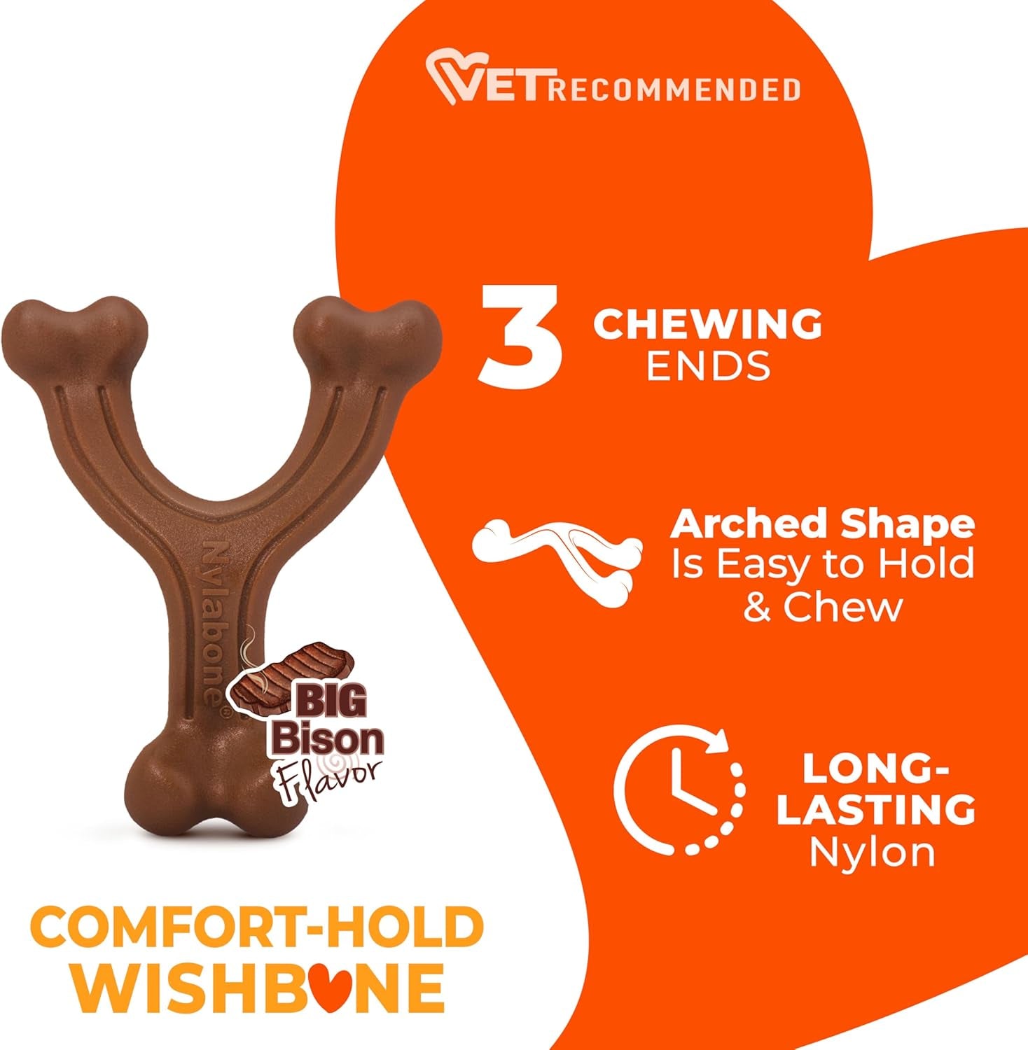 Wishbone Dog Chew Toys for Adult Dogs and Puppies