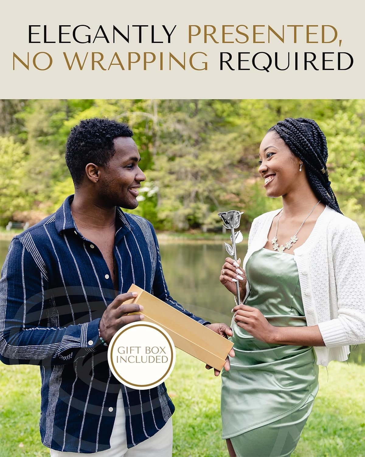 Real Platinum Rose, Genuine One of a Kind Rose Hand Dipped in Platinum to Last a Lifetime