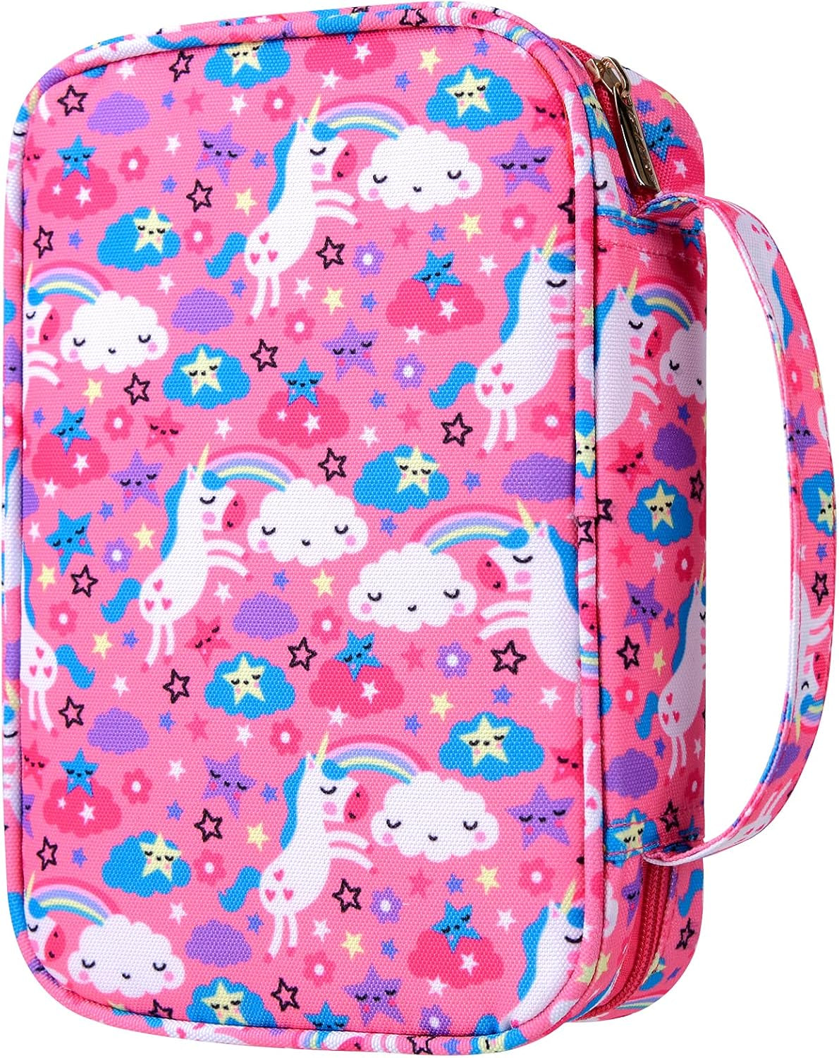 Bible Cover for Women,Bible Cases,Book Cover,Bible Bags Floral Pattern with Handle Fits for Standard Size Bible