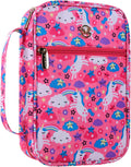 Bible Cover for Women,Bible Cases,Book Cover,Bible Bags Floral Pattern with Handle Fits for Standard Size Bible